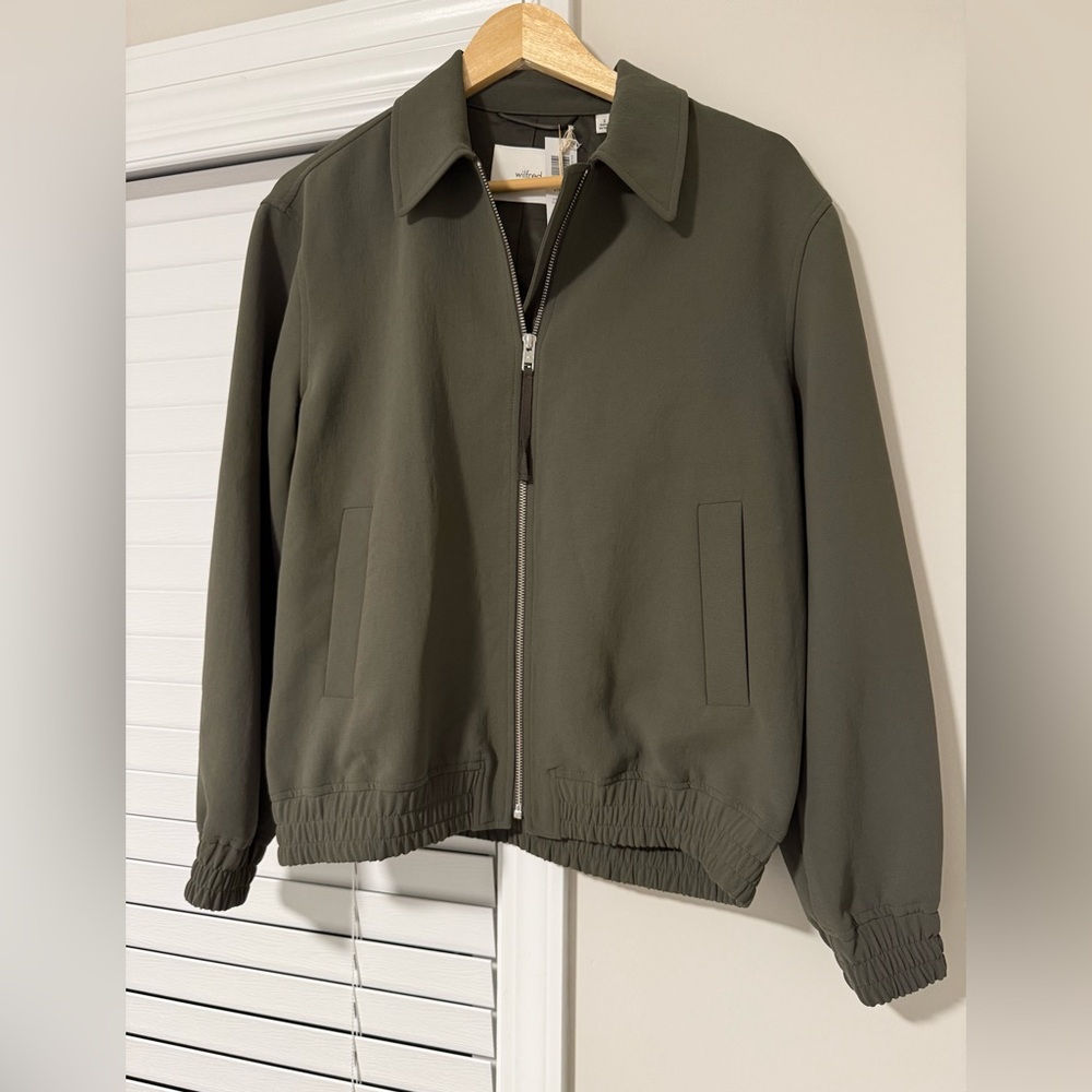 Wilfred Dark Olive Zip-Up Jacket size 2 with tags